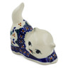 3-inch Stoneware Cat Figurine - Polmedia Polish Pottery H6282K
