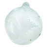 3-inch Stoneware Christmas Ball Ornament - Polmedia Polish Pottery H0582N