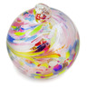 3-inch Stoneware Christmas Ball Ornament - Polmedia Polish Pottery H2310M