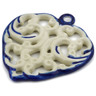 3-inch Stoneware Heart Pendant - Polmedia Polish Pottery H1676K