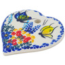 3-inch Stoneware Heart Pendant - Polmedia Polish Pottery H8915M