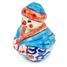 3-inch Stoneware Snowman Figurine - Polmedia Polish Pottery H6329M