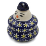 3-inch Stoneware Snowman Ornament - Polmedia Polish Pottery H6661K