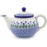 30 oz Stoneware Tea or Coffee Pot - Polmedia Polish Pottery H0535J