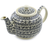 34 oz Stoneware Tea or Coffee Pot - Polmedia Polish Pottery H3084H