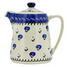 37 oz Stoneware Tea or Coffee Pot - Polmedia Polish Pottery H1533M