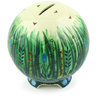 4-inch Stoneware Ball Piggy Bank - Polmedia Polish Pottery H6349G