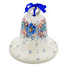 4-inch Stoneware Bell Ornament - Polmedia Polish Pottery H7314J