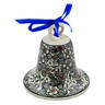 4-inch Stoneware Bell Ornament - Polmedia Polish Pottery H7321J