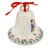4-inch Stoneware Bell Ornament - Polmedia Polish Pottery H7326J
