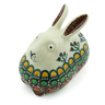 4-inch Stoneware Bunny Figurine - Polmedia Polish Pottery H5548B