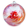 4-inch Stoneware Christmas Ball Ornament - Polmedia Polish Pottery H5576M