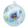4-inch Stoneware Christmas Ball Ornament - Polmedia Polish Pottery H5666M