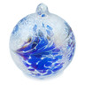 4-inch Stoneware Christmas Ball Ornament - Polmedia Polish Pottery H5700M