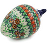 4-inch Stoneware Christmas Ball Ornament - Polmedia Polish Pottery H5713J
