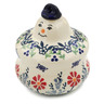 4-inch Stoneware Christmas Ball Ornament - Polmedia Polish Pottery H7721K