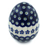 4-inch Stoneware Egg Figurine - Polmedia Polish Pottery H7642H