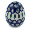 4-inch Stoneware Egg Figurine - Polmedia Polish Pottery H7644H