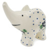 4-inch Stoneware Elephant Figurine - Polmedia Polish Pottery H3515L