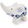 4-inch Stoneware Elephant Figurine - Polmedia Polish Pottery H6868G