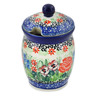 4-inch Stoneware Jar with Lid with Opening - Polmedia Polish Pottery H2838L
