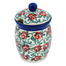 4-inch Stoneware Jar with Lid with Opening - Polmedia Polish Pottery H3700L