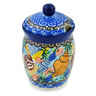 4-inch Stoneware Jar with Lid with Opening - Polmedia Polish Pottery H3707L