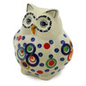 4-inch Stoneware Owl Figurine - Polmedia Polish Pottery H2744K