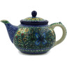 40 oz Stoneware Tea or Coffee Pot - Polmedia Polish Pottery H1781J