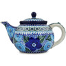 40 oz Stoneware Tea or Coffee Pot - Polmedia Polish Pottery H3784L