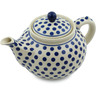 40 oz Stoneware Tea or Coffee Pot - Polmedia Polish Pottery H5050B