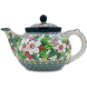 40 oz Stoneware Tea or Coffee Pot - Polmedia Polish Pottery H5658L