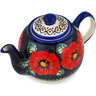 45 oz Stoneware Tea or Coffee Pot - Polmedia Polish Pottery H9534B