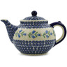 47 oz Stoneware Tea or Coffee Pot - Polmedia Polish Pottery H9534J