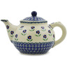 47 oz Stoneware Tea or Coffee Pot - Polmedia Polish Pottery H9561J
