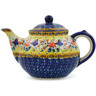 47 oz Stoneware Tea or Coffee Pot - Polmedia Polish Pottery H9950J