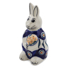 5-inch Stoneware Bunny Figurine - Polmedia Polish Pottery H6514K