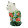 5-inch Stoneware Cat Figurine - Polmedia Polish Pottery H2810D