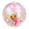 5-inch Stoneware Christmas Ball Ornament - Polmedia Polish Pottery H2307M