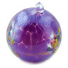 5-inch Stoneware Christmas Ball Ornament - Polmedia Polish Pottery H5681M