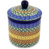 5-inch Stoneware Jar with Lid - Polmedia Polish Pottery H1503D