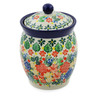 5-inch Stoneware Jar with Lid - Polmedia Polish Pottery H7530J