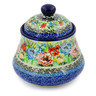 5-inch Stoneware Jar with Lid - Polmedia Polish Pottery H7666J