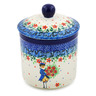 5-inch Stoneware Jar with Lid - Polmedia Polish Pottery H8182J