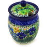 5-inch Stoneware Jar with Lid with Opening - Polmedia Polish Pottery H0577E