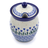 5-inch Stoneware Jar with Lid with Opening - Polmedia Polish Pottery H1209J