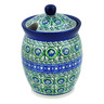 5-inch Stoneware Jar with Lid with Opening - Polmedia Polish Pottery H3718L