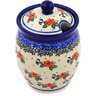 5-inch Stoneware Jar with Lid with Opening - Polmedia Polish Pottery H8476D