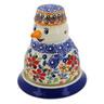 5-inch Stoneware Snowman Candle Holder - Polmedia Polish Pottery H2846K