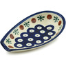 5-inch Stoneware Spoon Rest - Polmedia Polish Pottery H8698B
